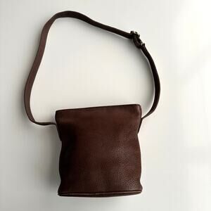 Coach VTG 4933 Sonoma Pebbled Nubuck Brown Medium Adjustable Strap Bucket Bag